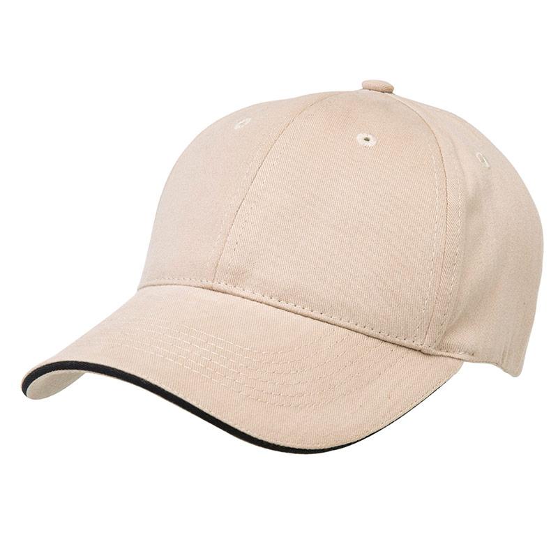 Premium Cotton Sandwich Cap Summit Natural/Black 