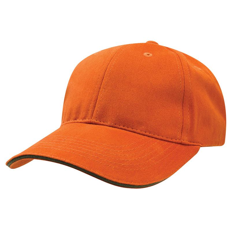 Premium Cotton Sandwich Cap Summit Ochre/Olive 