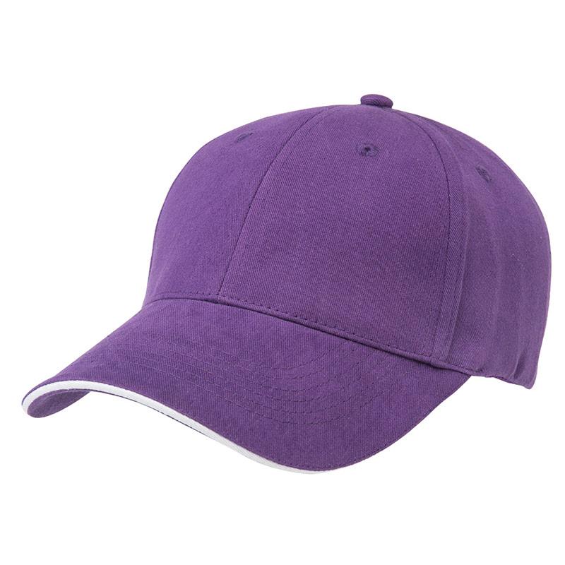 Premium Cotton Sandwich Cap Summit Purple/White 