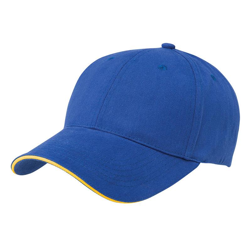 Premium Cotton Sandwich Cap Summit Royal/Gold 