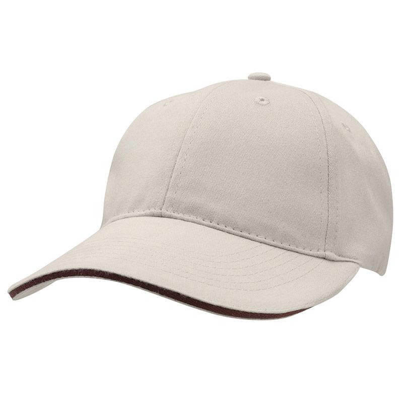 Premium Cotton Sandwich Cap Summit Stone/Brown 