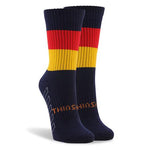 Thinskins Technical Sport Short Socks - Hoops SUMMIT Navy/Gold/Red S 