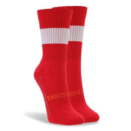 Thinskins Technical Sport Short Socks - Hoops SUMMIT Red/White S 