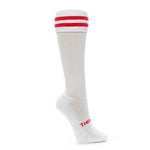 Thinskins Technical Sport Long Socks - Striped Top Apparel SUMMIT White/Red S 