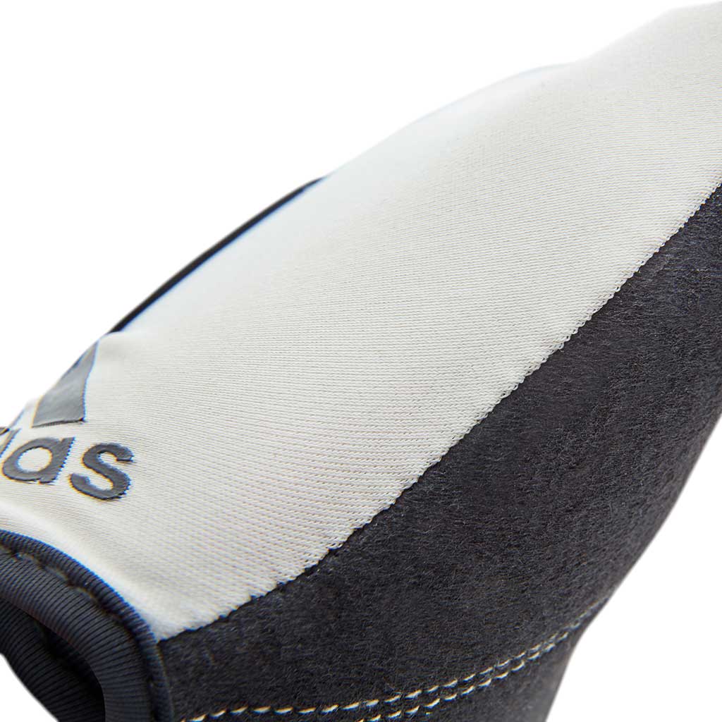adidas womens essential training glove close up of suede palm and construction for comfort and grip