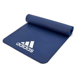 adidas 7mm fitness mat is available in blue.