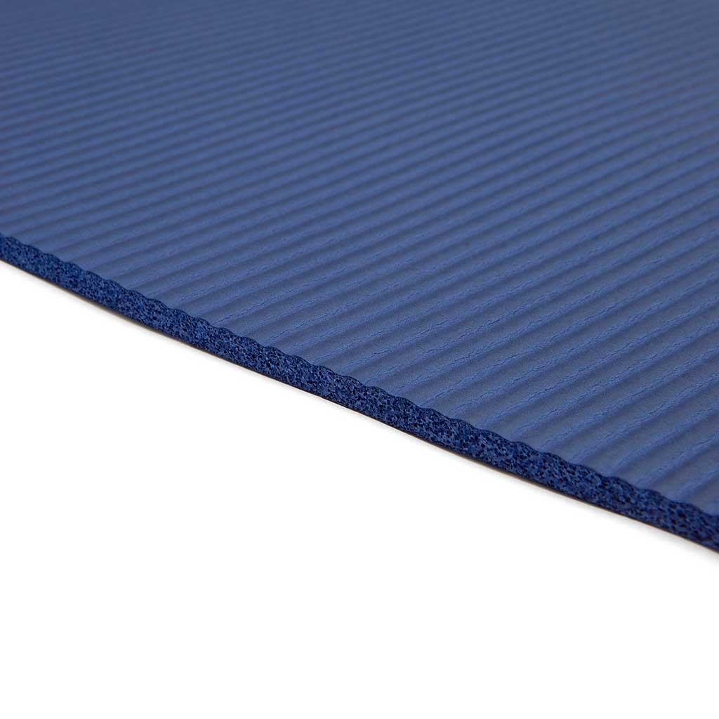 7mm thick with soft cushioning and textured underside for grip with using.