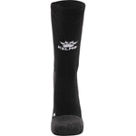 front black crew sock anti slip grip sock by Kelme. Sports sock with grip in crew style