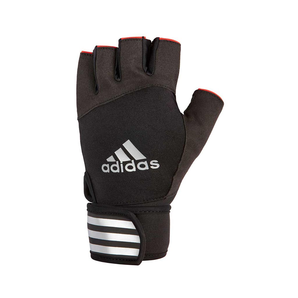 adidas elite training gloves are made to enhance yourr workouts by offering comfort and grip with a double wrist strap.