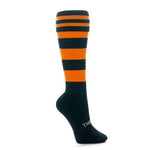 Thinskins Technical Sport Long Socks - Stripe/Hoop Combo Apparel SUMMIT Black/Orange (Old Balmain) S 