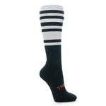 Thinskins Technical Sport Long Socks - Stripe/Hoop Combo Apparel SUMMIT Black/White (Old Wests) S 