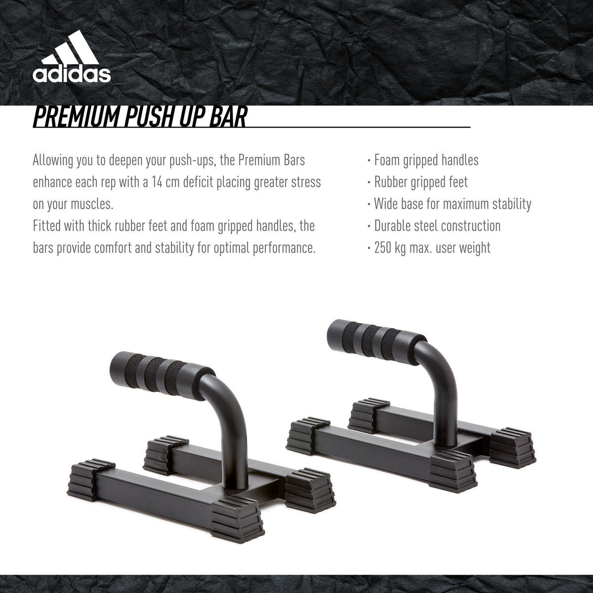 adidas Premium Push Up Bars (Pair) training adidas 